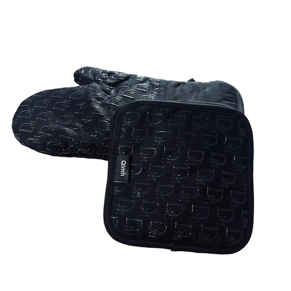 Oven Gloves and Pot Holders Set of 4 (482°F) Heat Resistant